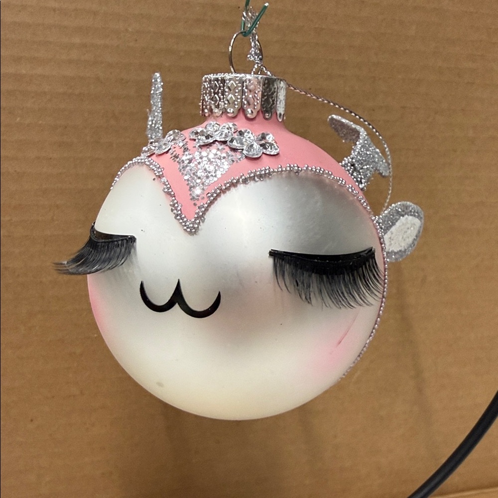 ⭐️Macy's Pink and Silver Holiday Lane Sugar Plum Fairy Ornament